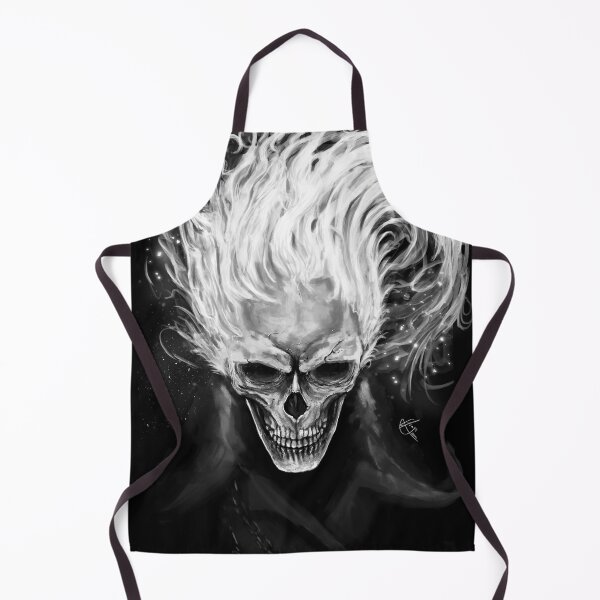 Item preview, flaming skull designed and sold by Efraín Sosa.
