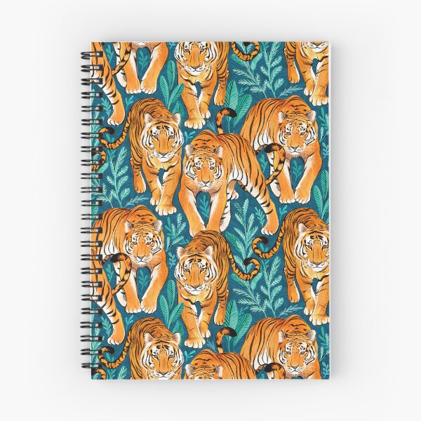 Item preview, The Hunt - Stalking Tigers on Teal Blue and Green designed and sold by micklyn.