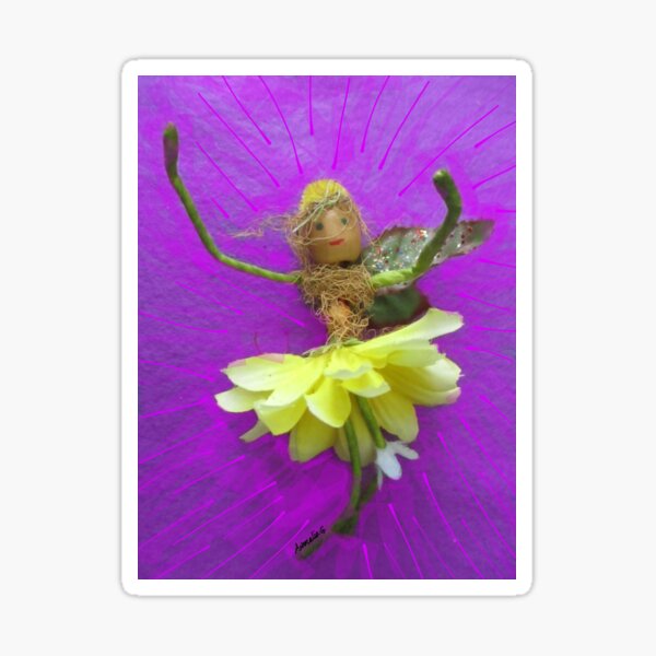 Artikel-Vorschau von Flower-Power-Fee mit gelbem Rock, designt und verkauft von anomalieglade.