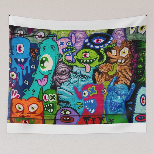 Item preview, Graffiti on a wall painting texture background designed and sold by BestDesign87.