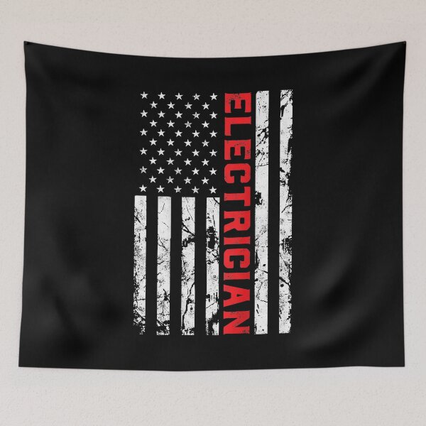 Item preview, Electrician Patriotic American Flag Electrician designed and sold by SageTobias.
