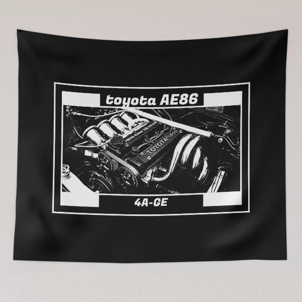 Item preview, TOYOTA COROLLA AE86 TRUENO ENGINE (Black Version) designed and sold by Cero81.
