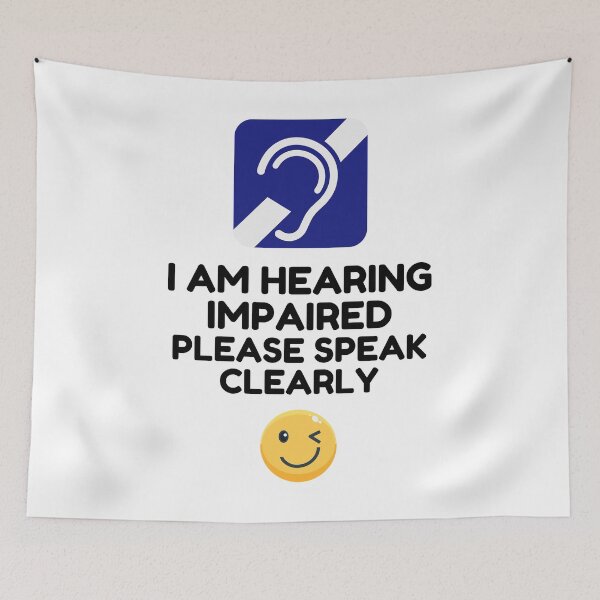 Item preview, hearing impaired designed and sold by CuteButLost.