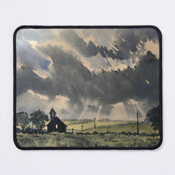 Item preview, Dark Clouds over Abandoned Chapel in Cottam designed and sold by Glenn Marshall.