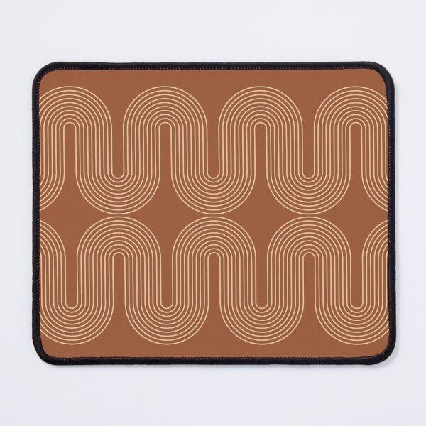 Item preview, Mid Century Modern Geometric 99 in Terracotta and Beige (Rainbow Abstract) designed and sold by nineFlorals.