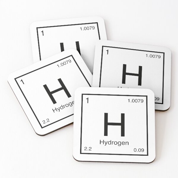 Item preview, Hydrogen Element (black) designed and sold by AllAboutScience.