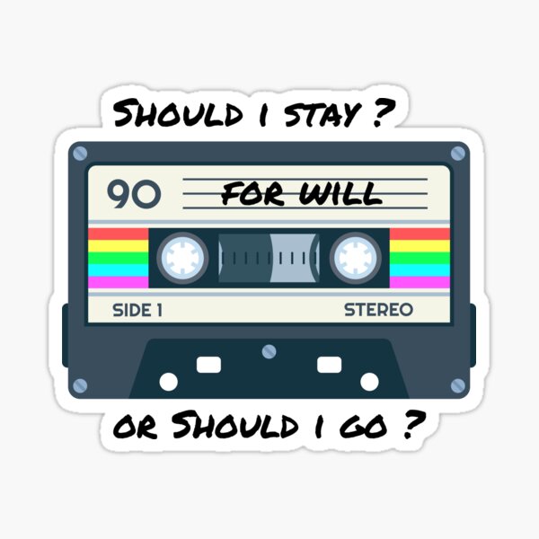 Item preview, Stranger Things Merch should i stay or should i go designed and sold by mike-ma.