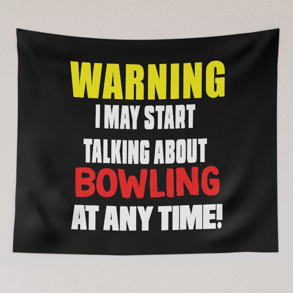 Item preview, Waring I May Start Talking About Bowling At Any Time Bowling Tee Novelty designed and sold by Rebecca-Cruz.