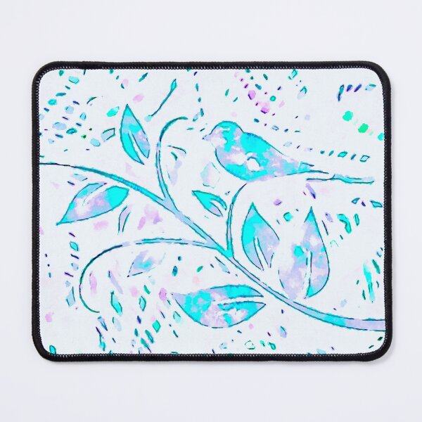 Item preview, Teal, lavender, and white bird designed and sold by BJG1966.