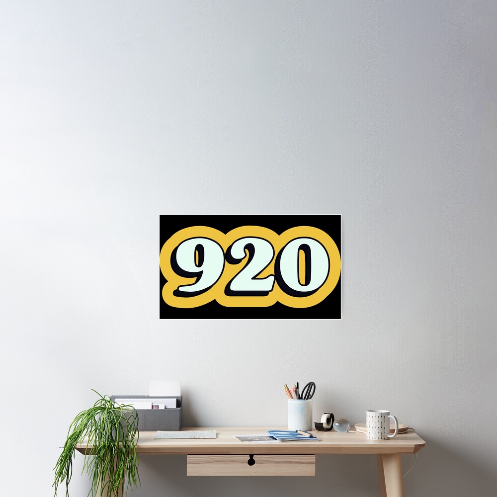 920-area-code-zip-code-location-retro-yellow-poster-for-sale-by-wa-ka