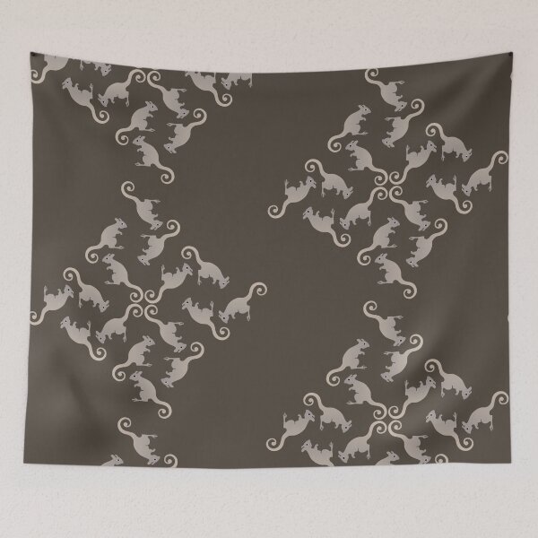 Item preview, Bettong, Australian marsupial - grey pattern designed and sold by lucychili.