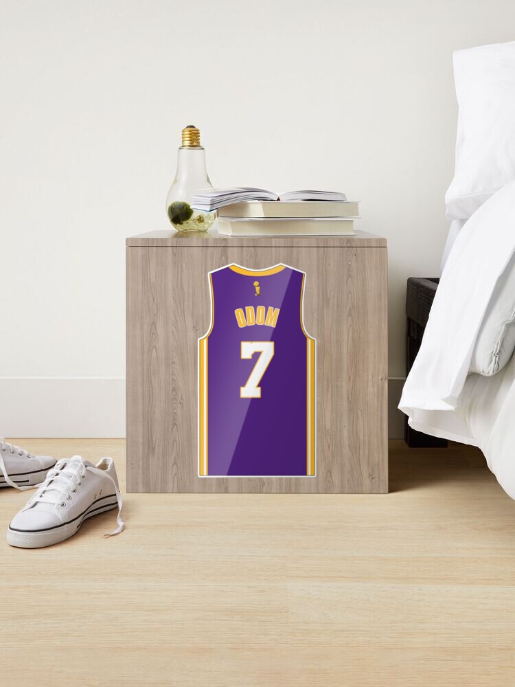 Lamar Odom - Los Angeles Laker Away Purple Sticker Sticker for Sale by On  Target Sports