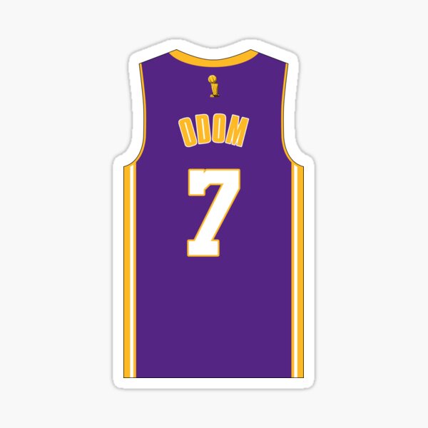 Lamar Odom - Los Angeles Laker Away Purple Sticker Sticker for Sale by On  Target Sports