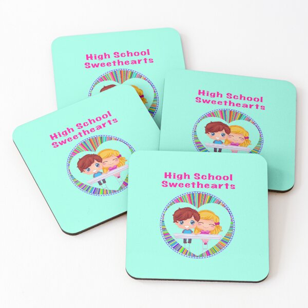 Item preview, High School Sweethearts (on Aqua) designed and sold by PawsitiveMum.