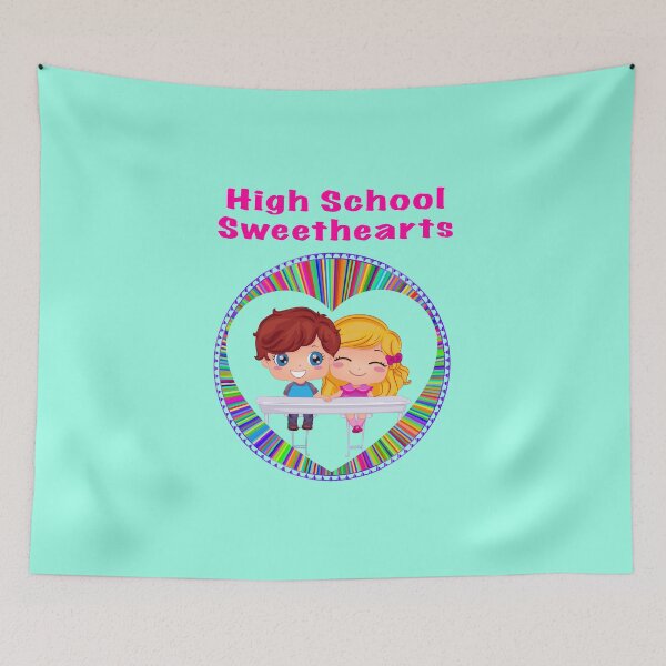 Item preview, High School Sweethearts (on Aqua) designed and sold by PawsitiveMum.