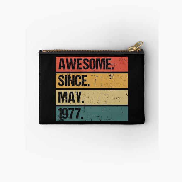 Item preview, 45th Birthday Gift: Awesome Since May 1977, Retro 1977 May Birthday designed and sold by AMINE  ★★★★★.