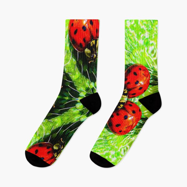 Item preview, Green leaves and ladybug patterns. designed and sold by Patternflower.