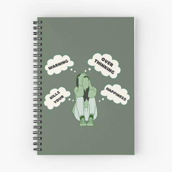 Item preview, Warning Overthinking Kills Your Happiness - Funny - Overthinking Kills Happiness - Overthinker  designed and sold by designerpriti.