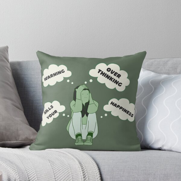 Item preview, Warning Overthinking Kills Your Happiness - Funny - Overthinking Kills Happiness - Overthinker  designed and sold by designerpriti.
