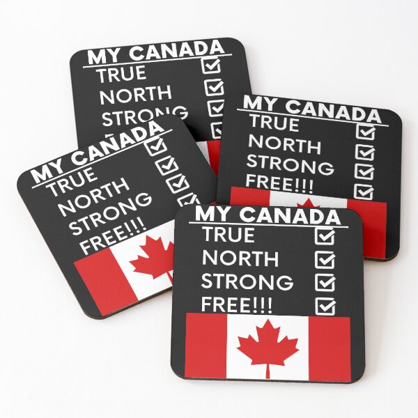 Item preview, My Canada True North Strong Free!!! White Text designed and sold by TWMBDesigns.