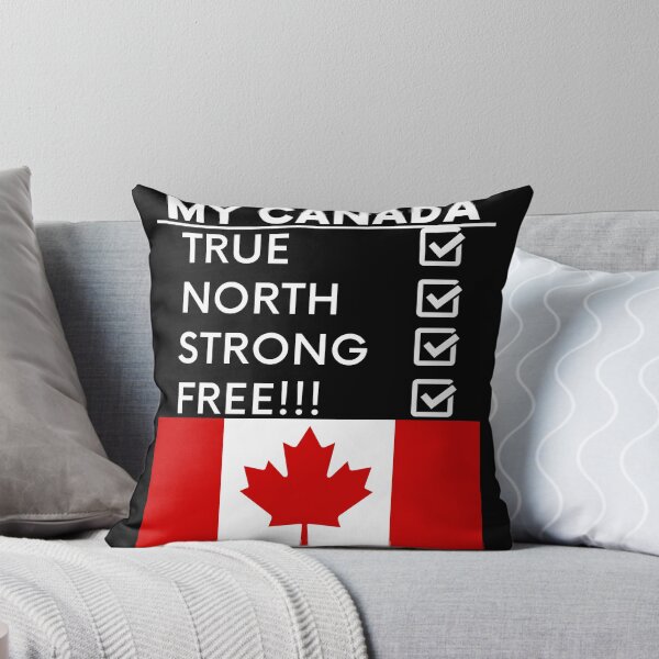 Item preview, My Canada True North Strong Free!!! White Text designed and sold by TWMBDesigns.
