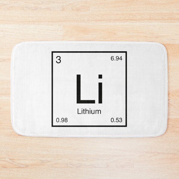 Item preview, Lithium Element (black) designed and sold by AllAboutScience.