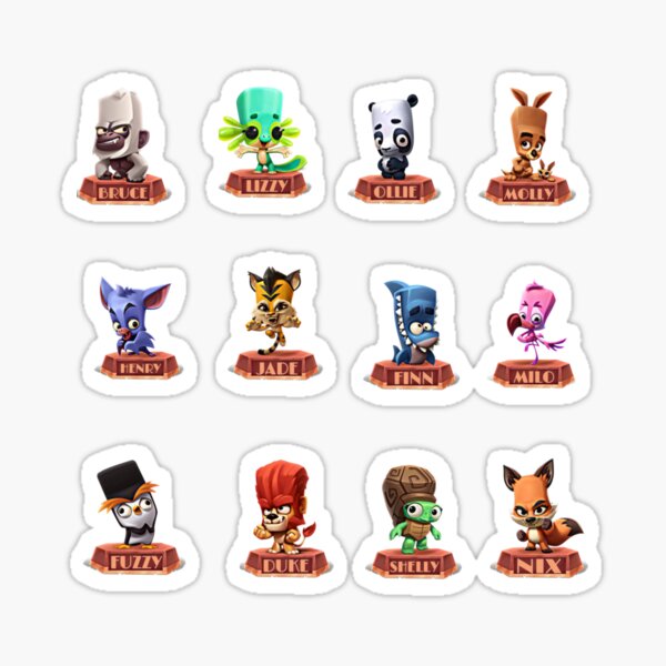 Zooba Baby Emoji Set #4, Pack de personnages Zooba Battle Arena Royale Sticker