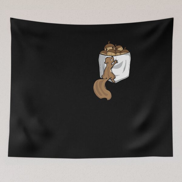 Item preview, Squirrel Lover Gift Women Pocket Acorn Cute Squirrel designed and sold by DSWShirts.