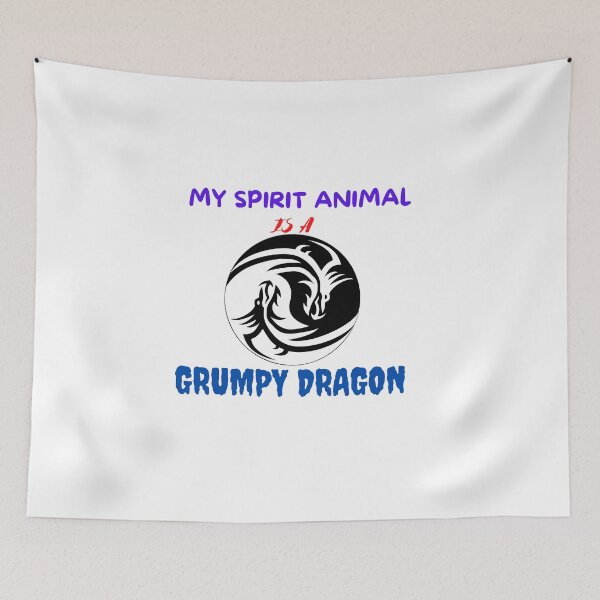 Item preview, My Spirit Animal Is A Grumpy Dragon Classic T-Shirt designed and sold by dirlkhiat.