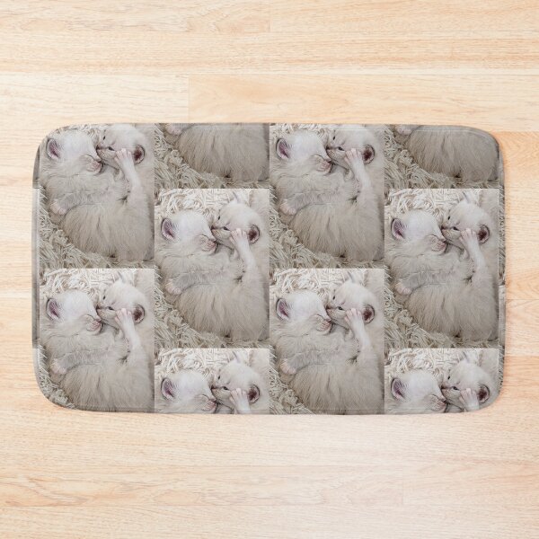 Item preview, Sweet ragdoll kittens kissing and cuddling in bed designed and sold by Fluffycat2020.