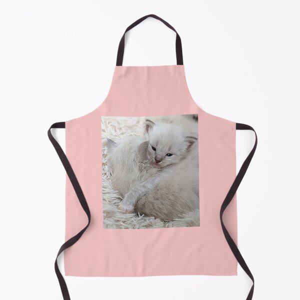 Item preview, Sweet ragdoll kittens kissing and cuddling in bed designed and sold by Fluffycat2020.