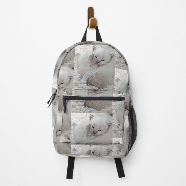 Item preview, Sweet ragdoll kittens kissing and cuddling in bed designed and sold by Fluffycat2020.