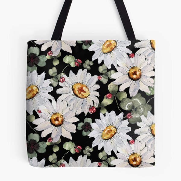 Item preview, Lucky Nature Pattern with black background designed and sold by RubatoArts.