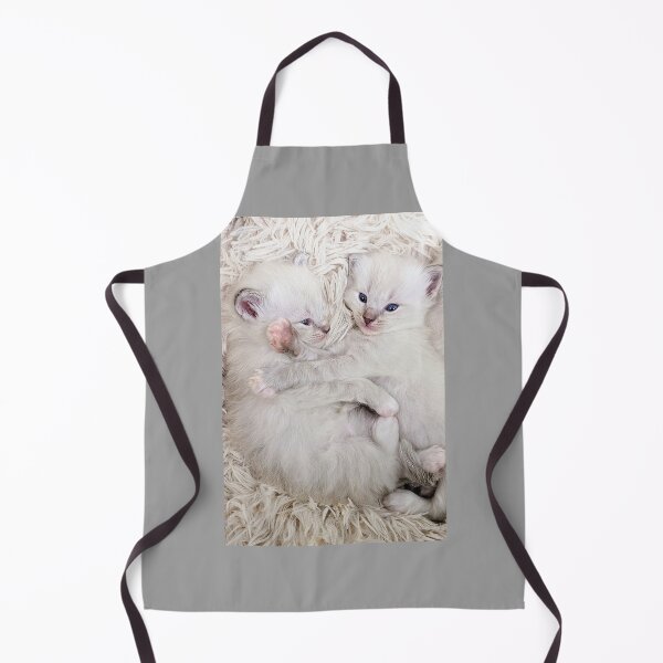 Item preview, Sweet ragdoll kittens kissing and cuddling in bed designed and sold by Fluffycat2020.