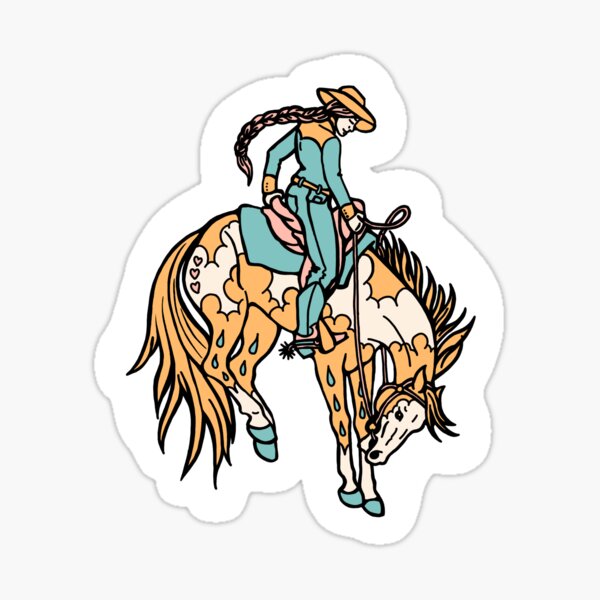 cowgirl dreamer Sticker