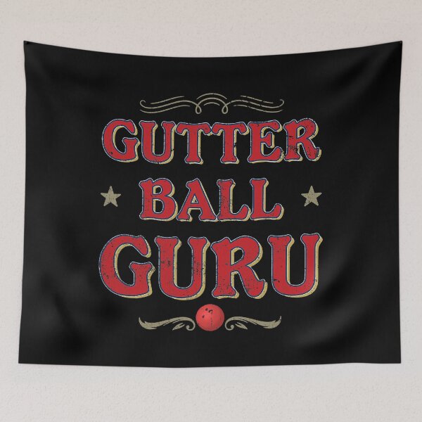 Item preview, Gutter Ball Guru Funny Retro Bowler Vintage Bowler designed and sold by Rebecca-Cruz.