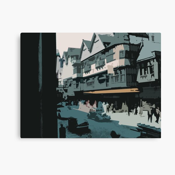 Historic mansion in the city center, Chester Canvas Print