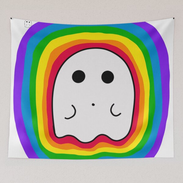 Item preview, Rainbow Ghost designed and sold by Wasted Potential ink.