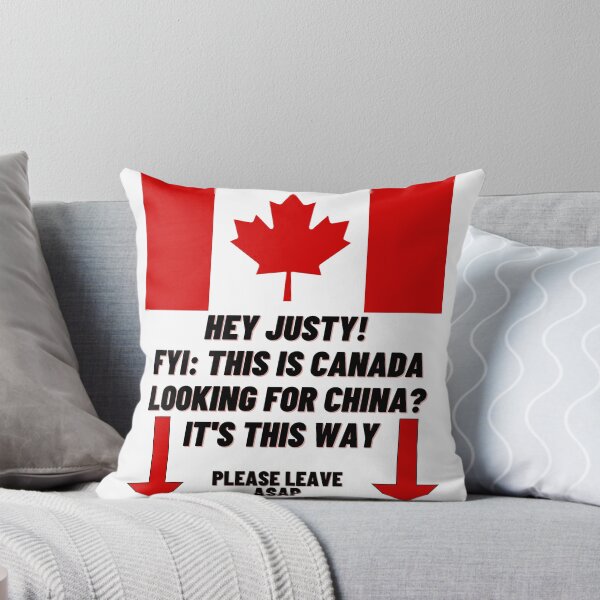 Item preview, Hey Justy! FYI: This Is Canada Looking For China? Black Text designed and sold by TWMBDesigns.