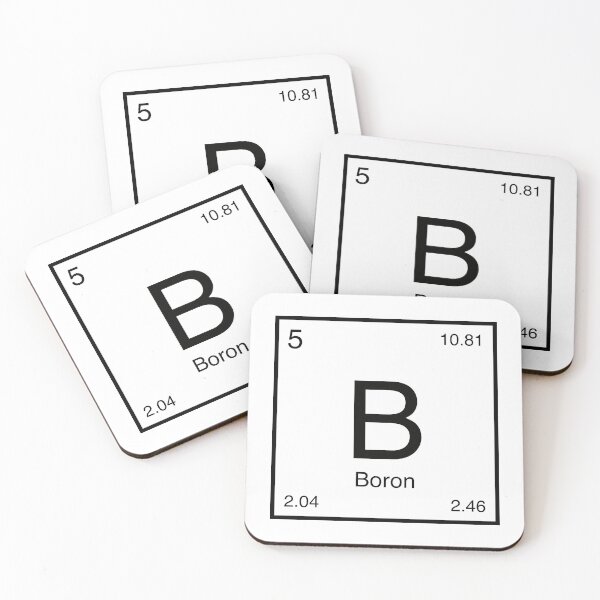 Item preview, Boron Element (black) designed and sold by AllAboutScience.