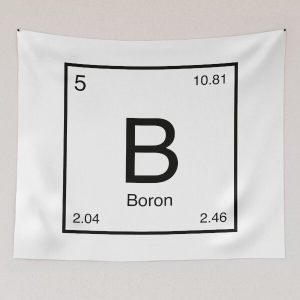 Item preview, Boron Element (black) designed and sold by AllAboutScience.