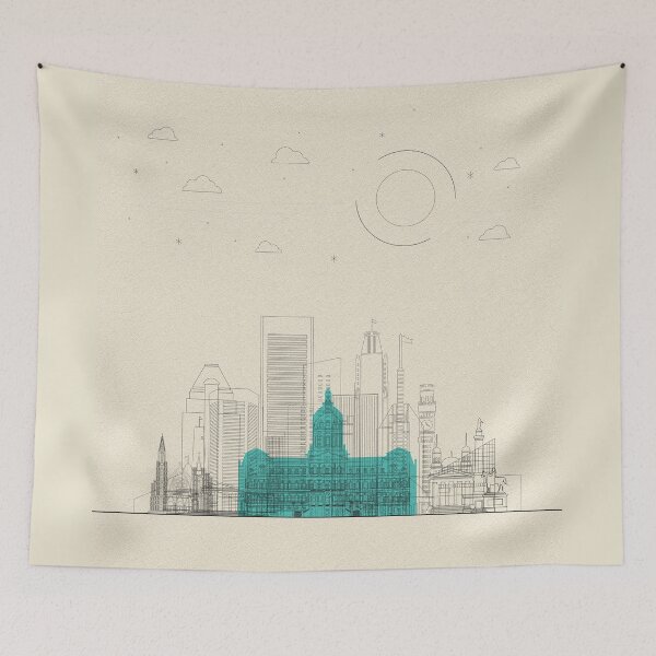Item preview, Abstract City Posters: Baltimore, Maryland designed and sold by A Deniz Akerman.