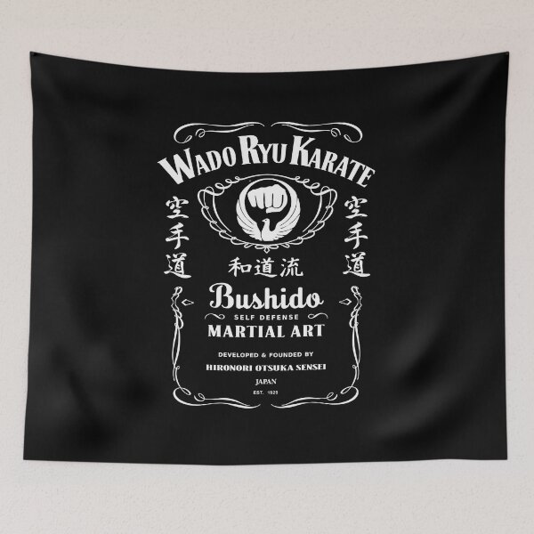 Item preview, Vintage Wado Ryu Karate Retro Martial Arts Budo Design designed and sold by Zanshin-Art.