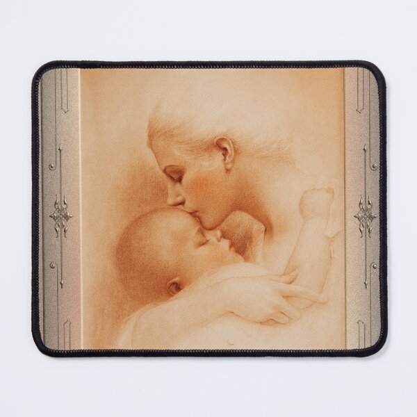 Item preview, Mother Kissing Her Baby by Charles Gates Sheldon Remastered Vintage Art Xzendor7 Reproductions designed and sold by Xzendor7 Digital Art Creations.