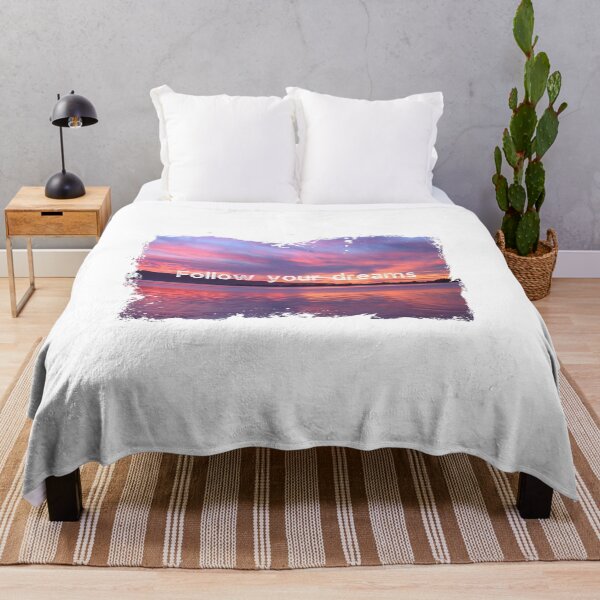 Item preview, Follow Your Dreams Pink Sunset Over Water designed and sold by GasconyPassion.