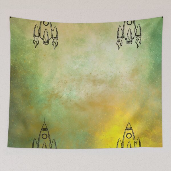 Item preview, Rockets in nebula designed and sold by Wasted Potential ink.