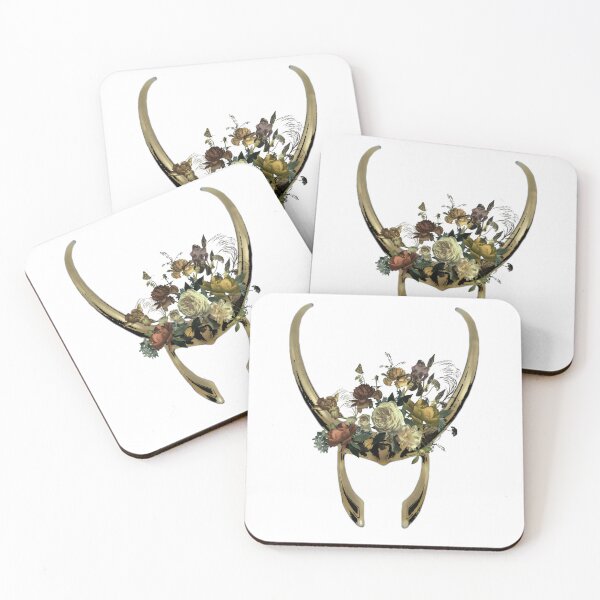 Item preview, loki floral horns designed and sold by justineimagine.