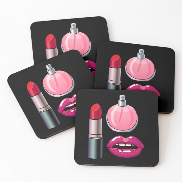 Item preview, Red lipstick, cherrylips and perfume designed and sold by AliceMarr.