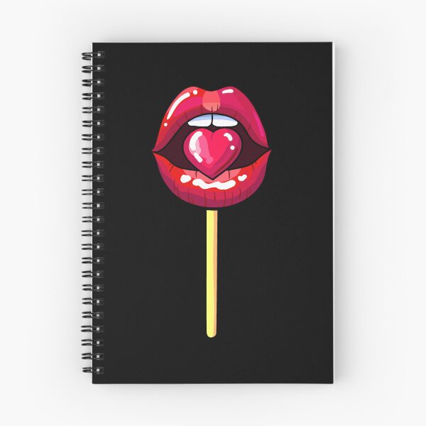 Item preview, Lolipop red lips with heart designed and sold by AliceMarr.