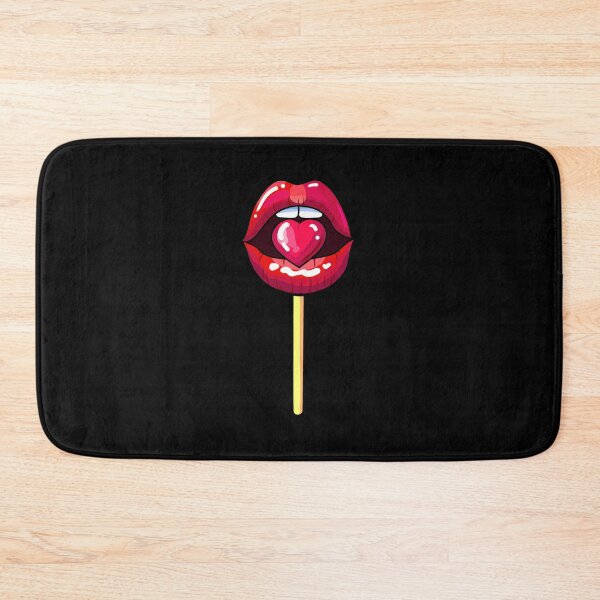 Item preview, Lolipop red lips with heart designed and sold by AliceMarr.